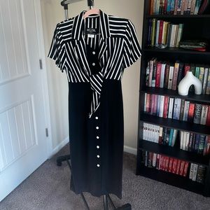 Vintage Melissa Petites Collection Dress - Front Tie Pencil Dress Ships Today !